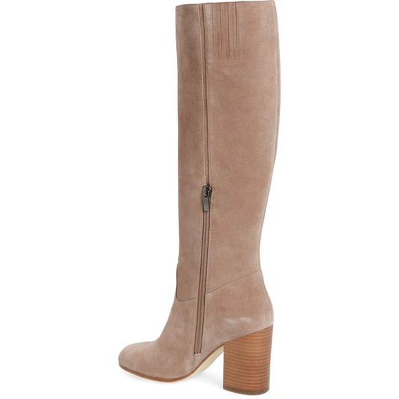 Via Spiga ‘Beckett’ Tall Boot Size 10M Antelope Suede - Picture 2 of 6